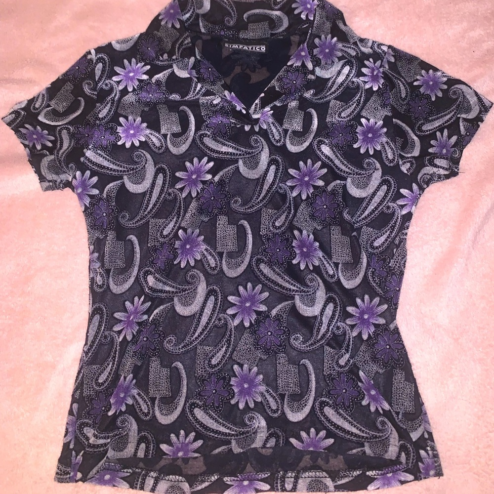 Simpatico XS Mesh collared T-shirt